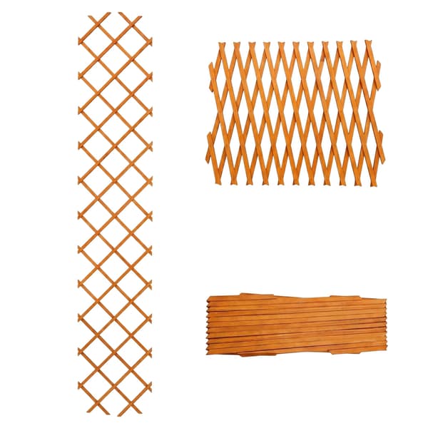 Trellis Set 3 delar utdragbar väggmonterad i trä, Kodustaar