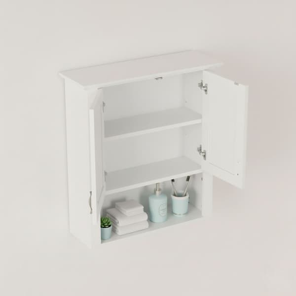 Seinäkaappi 62x58x20 cm Valkoinen MDF, Kodustaar