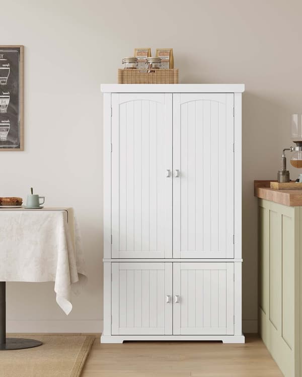 Kjøkkenskap 40x76x135,8 cm hvit MDF