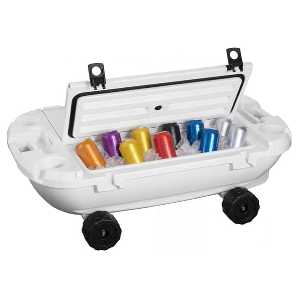 Kelluva viilennin 96x59,5x31,5 cm Valkoinen LLDPE
