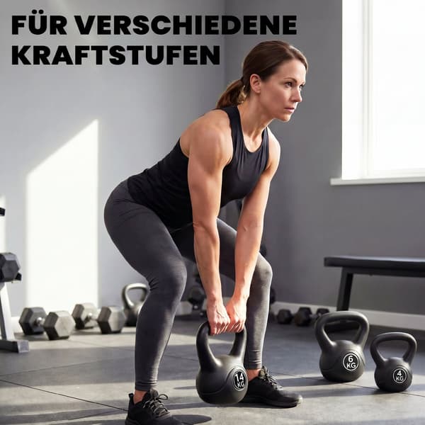 Kettlebell 14 kg 27x21x31 cm sort