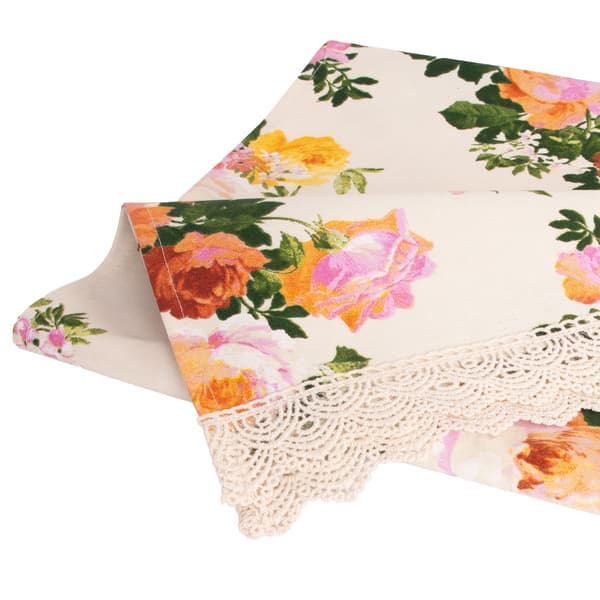 Bordmåtte 45x116 cm Lyse Roser Stof