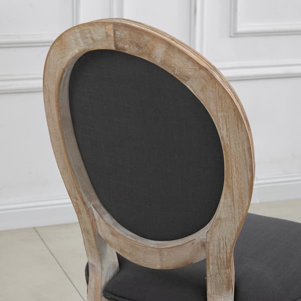 Matstolar Set om 2 49x56x96 cm grå/natur