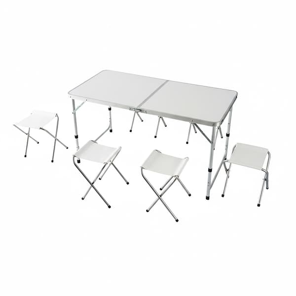Campingbord och pallar set, hopfällbara utemöbler, Kodustaar