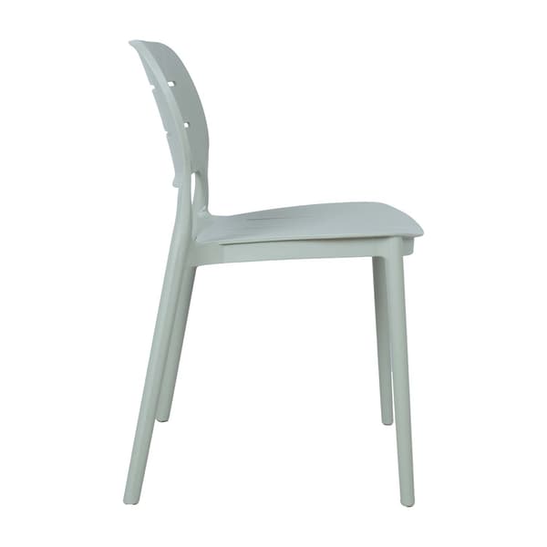 Stol 42,5x53,5x79 cm Grågrön Plast