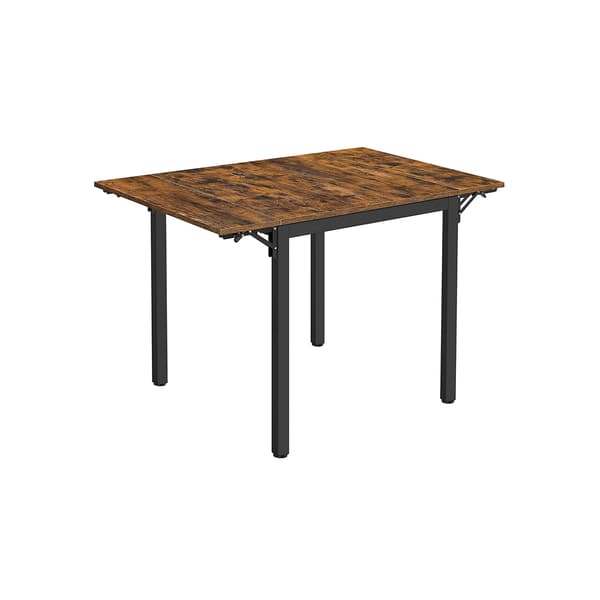 Spisebord, 120x78x75 cm, Sort, Brun