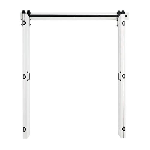Dobbeltdør med foldedesign, 182,9x213,4x3,5 cm, Hvid, MDF