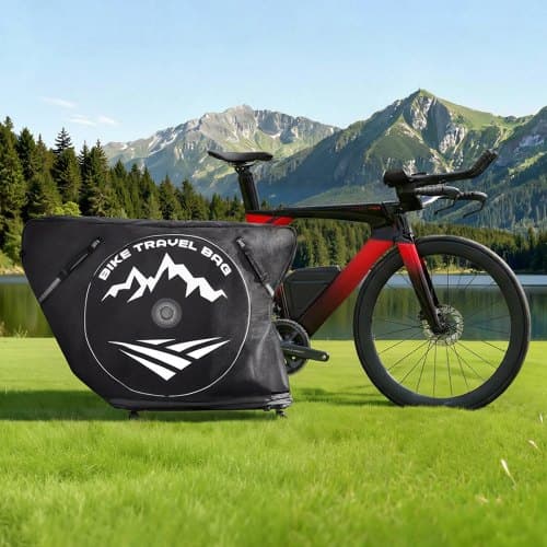 Cykelrejsetaske, 126x44x100 cm, Sort, Opbevaring