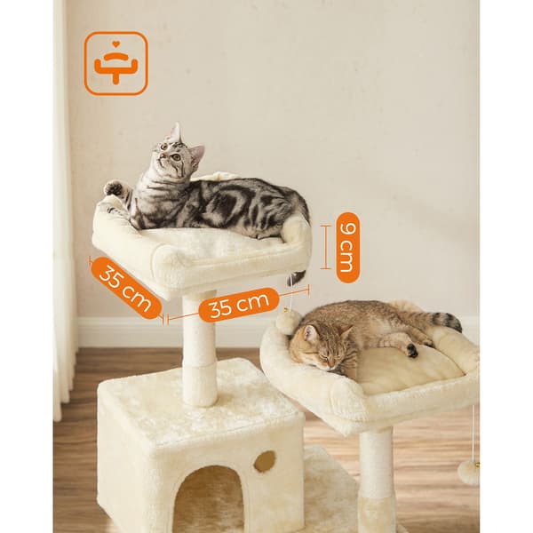 Kattträd 143x55x45 cm Beige
