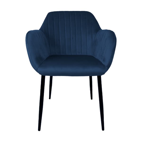 Stol Evelin 58x59x81 cm Blå Velour