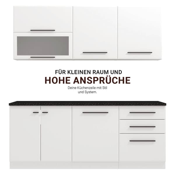 Köksenhet, Home, 200x85x60 cm, Vit, Förvaring