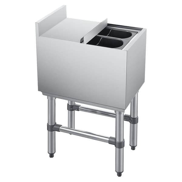 Isbeholder 305x482x850 mm Rustfrit Stål Isoleret Opbevaring