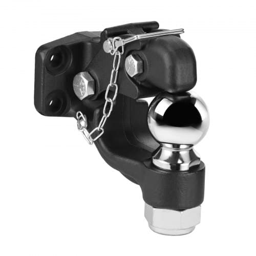 Pintle-krog, 165x115x185 mm, Sort, Stål