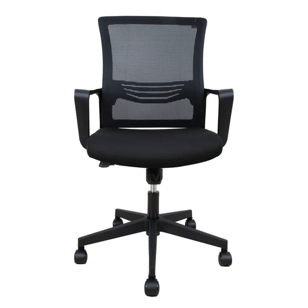 Kontorstol EMMA 57x65x98-104 cm Sort