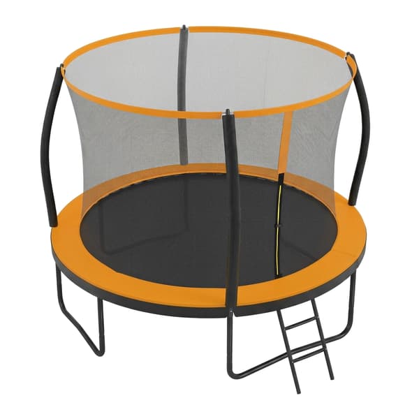 Trampolin 366 cm diameter stålramme sort-blå