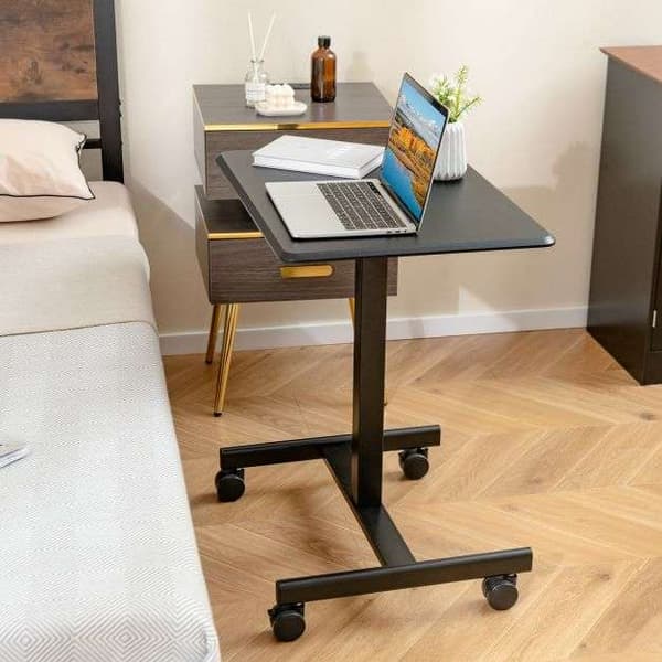 Stående skrivebord, 65x48x74-108 cm, Sort/brun , Star