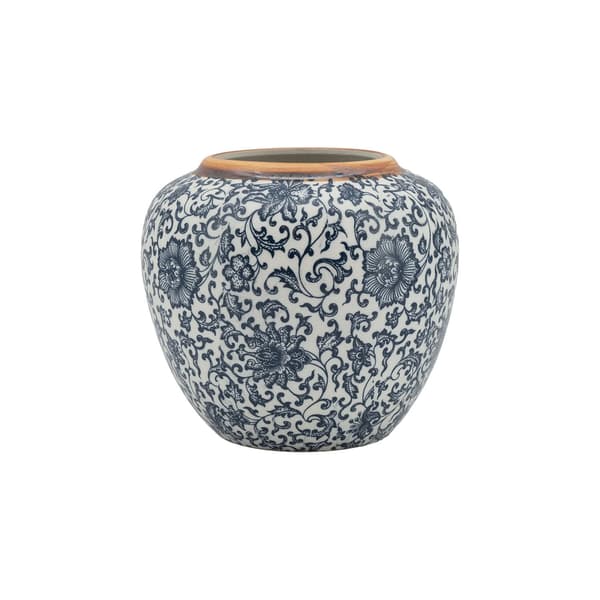 Vas 20x18 cm Blå Keramik, Titan Stone