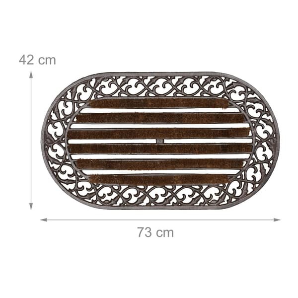 Dørmåtte støbejern, Mål: 73 cm, Kodustaar