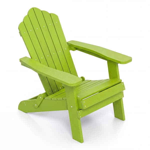 Sammenklappelig Adirondack-stol 88x77x95 cm lys grøn