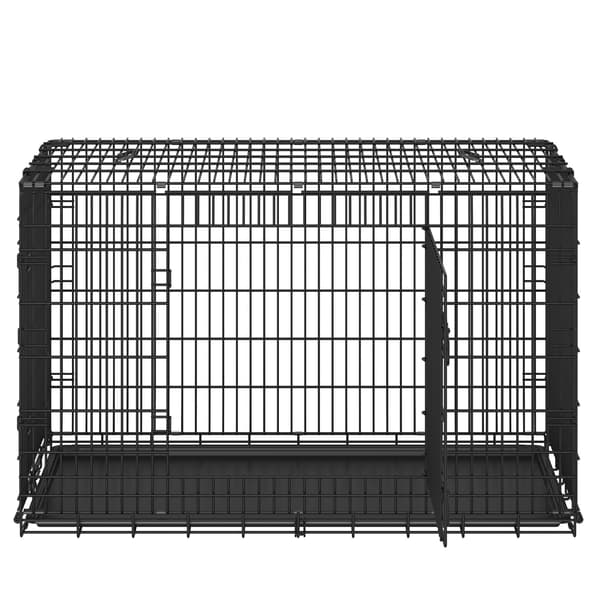 Hundebur 61x43,5x50,5 cm Sort stål