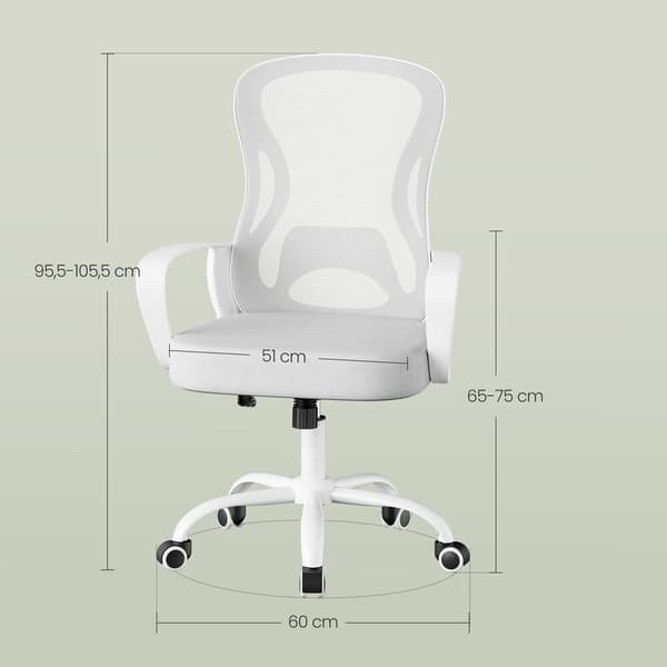 Nettstol, ergonomisk kontorstol, skrivebordsstol med vippefunksjon