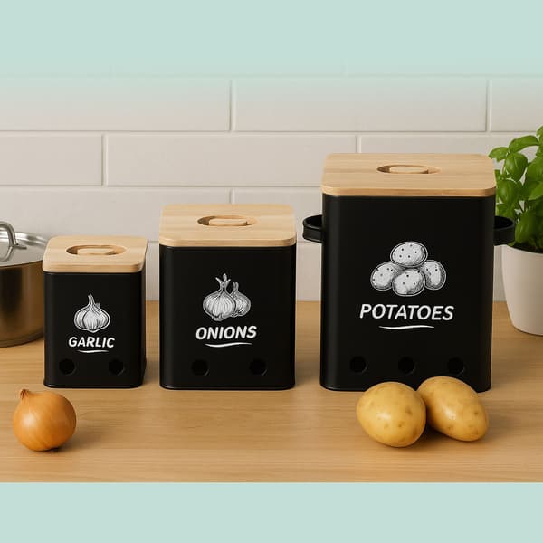 Förvaringslådeset Potatis Lök Vitlök Förvaring Förvaring, Kodustaar