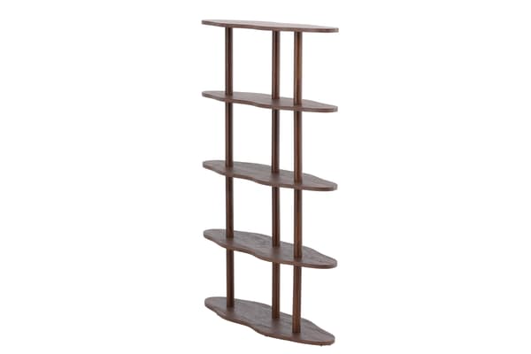 Bogreol Moln 105x30x140 cm Mocca MDF