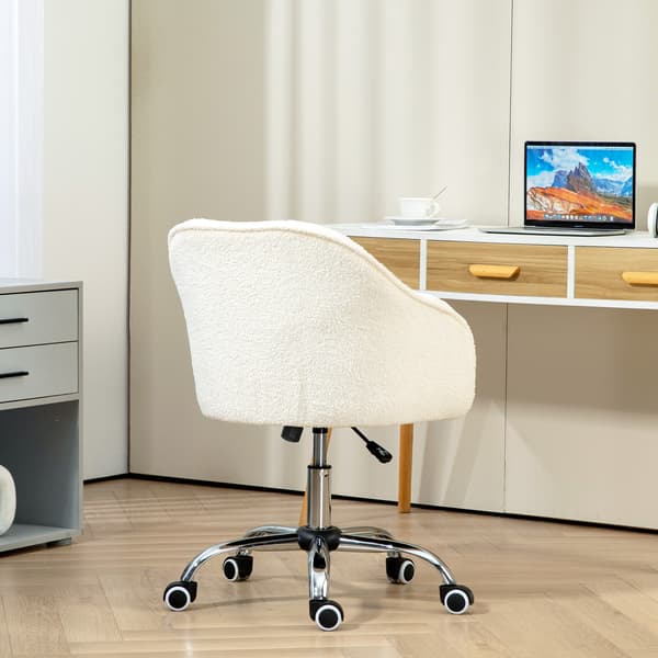 Kontorstol, 56x61x76-86 cm, Creme