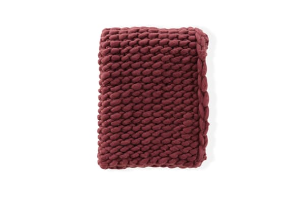 Plaid, Kate, 170x130 cm, Bourgogne