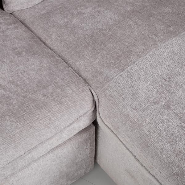 Hjørnesofa Seng Cloud 226x160x88 cm Lys Grå Stof
