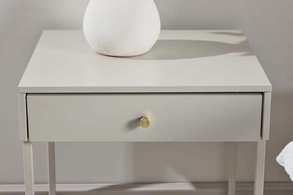 Yöpöytä Bakal Beige Teräs