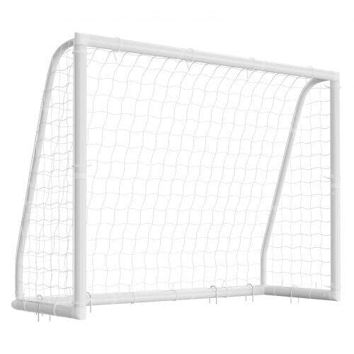 Fodboldmål sæt 2,44x1,82 m hvid