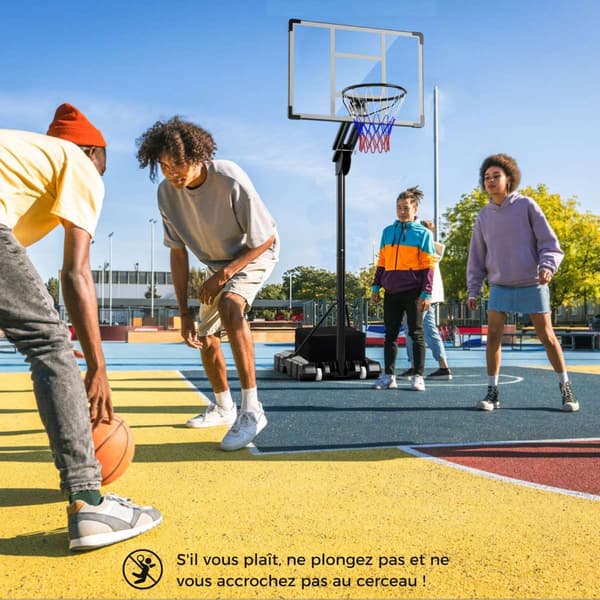Basketballkurv, 99x66.5 cm, Sort , Star