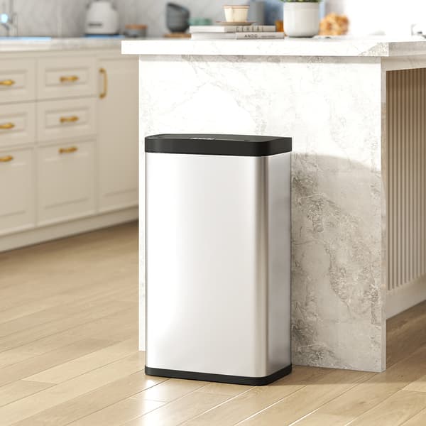 Sensor affaldsspand 45 L 38x25,5x67,5 cm sølv