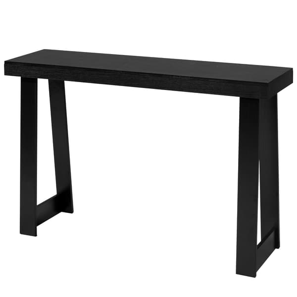 Konsolbord, 118x30,5x81 cm, Sort, Træ