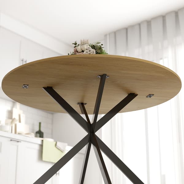 Spisebord, 100x75 cm, Eg, Stål