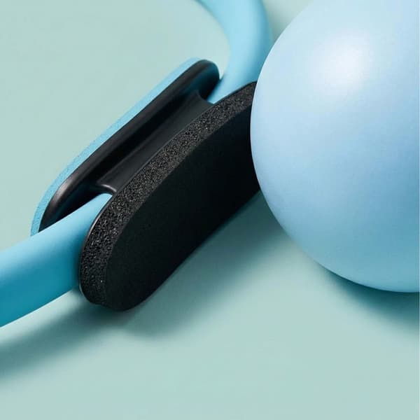 6-delars Pilatesset: ring, boll, band, Kodustaar