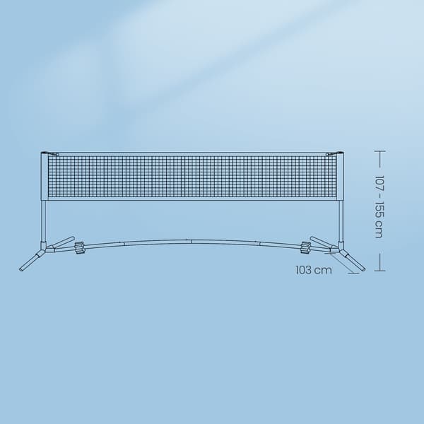 Badminton-nät, 300x103 cm, Blå