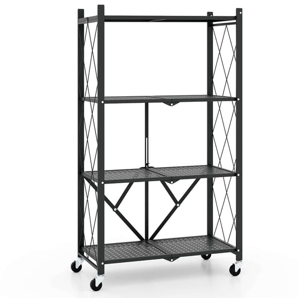Opbevaringsstativ, 71x34x126 cm, Sort , Star
