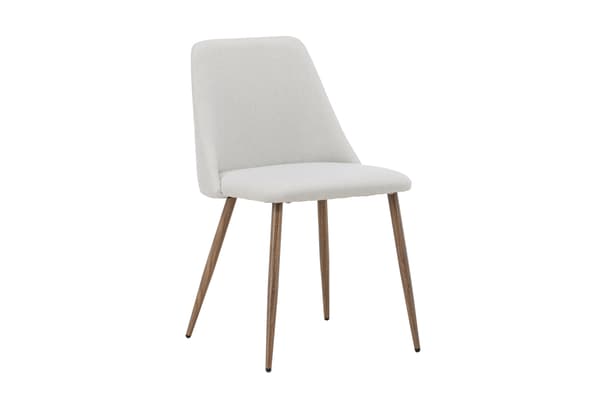 Spisestol, 46x46 cm, Beige, Linned