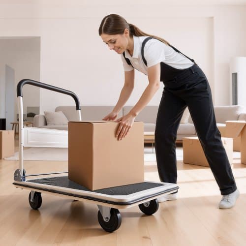 Sammenklappelig transportvogn, 90x87x61 cm, Foldbar, Stål