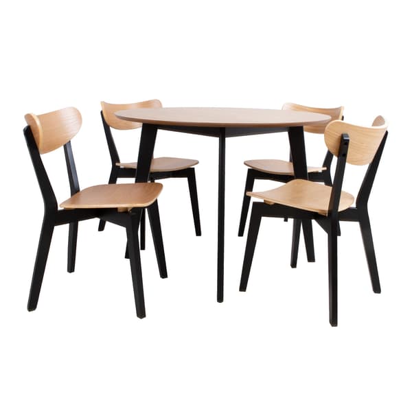 Matgrupp ROXBY 105x76 cm Ek/Svart