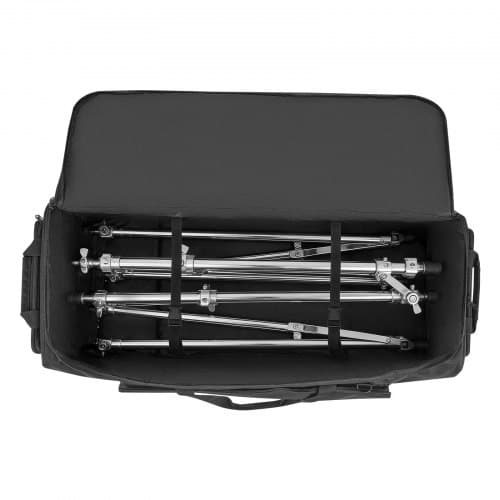 Trommehardwaretaske, 90x35x32 cm, Sort, 1680D stof