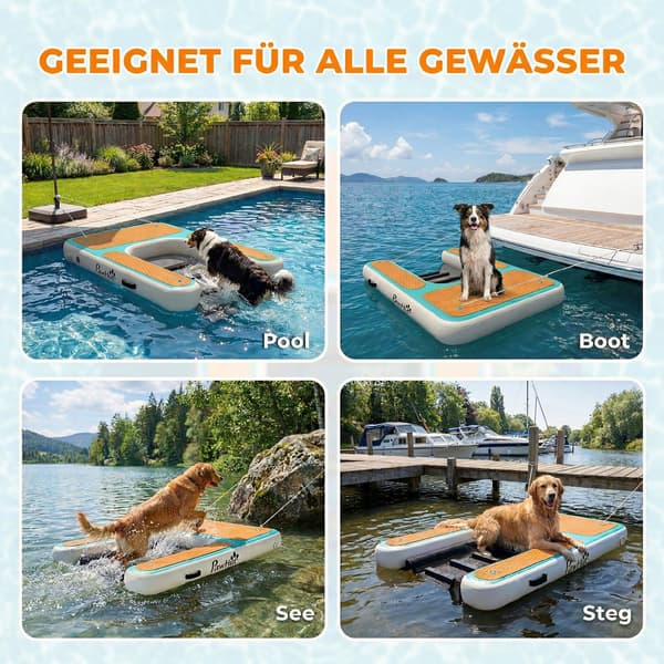 Hundvattenramp 151x102x15 cm Orange plast