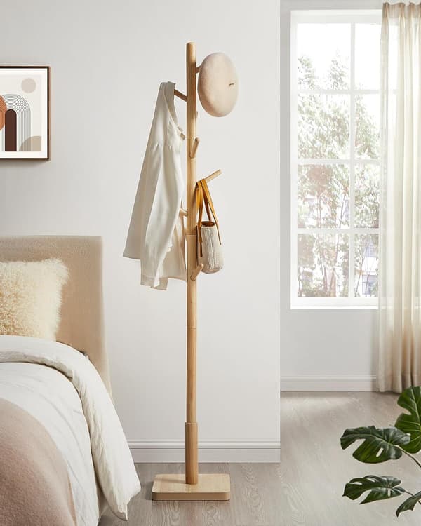 Naulakko 30x30x173.6 cm Beige Kuminpuu
