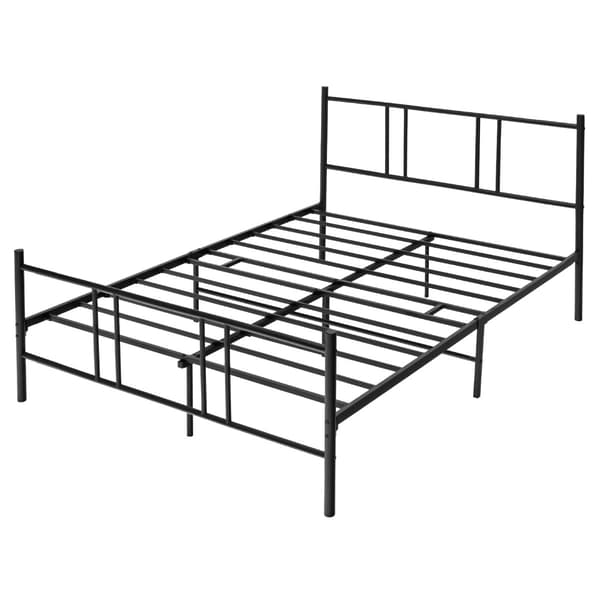 Sengestel platform 207x140x101 cm sort