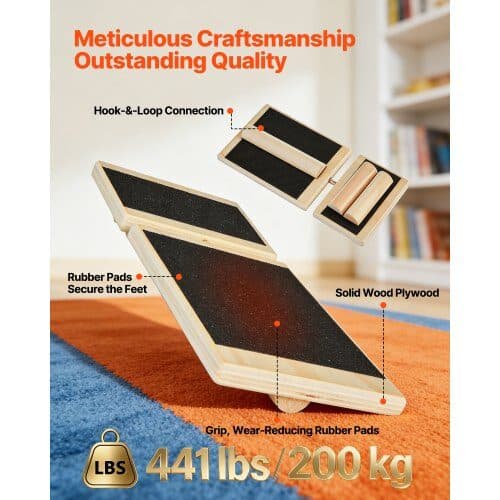 Balance Board PH-9 30x14x3 cm sort
