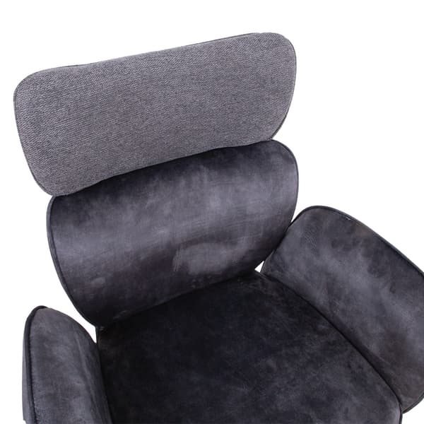 Stol Eddy 63x55x89 cm mørkegrå velour