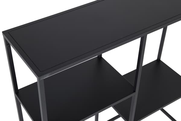Kirjahylly Staal Low Musta Teräs
