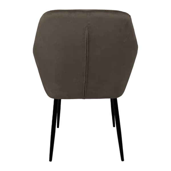 Stol Evelin 58x59x81 cm brungrå fløjl